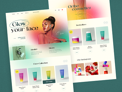 Cosmetics store website design