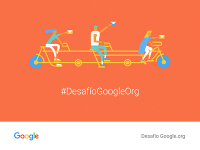 #DesafíoGoogleOrg Campaign bicycle branding characters google graphicdesign graphics identity illustration ong typography