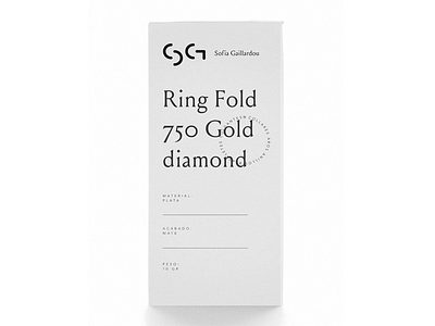 Sofi Gaillardou black box minimalism packaging shape strong typography white