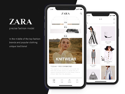 Zara Redesign concise iphonex