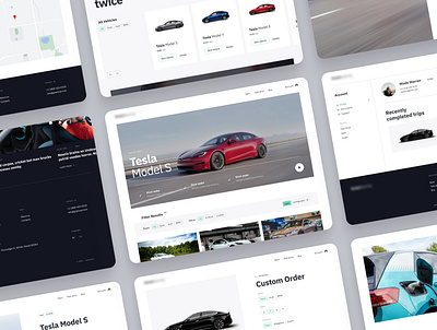 Electric Car Leasing cars design e commerce electric leasing minimal vehicles web design web design