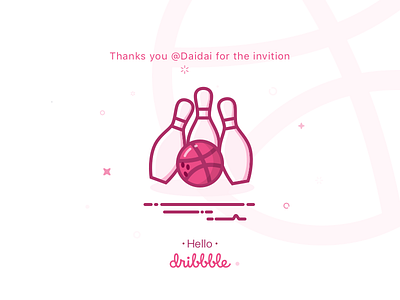 Hello Dribbble! clean dribbble first shot ui