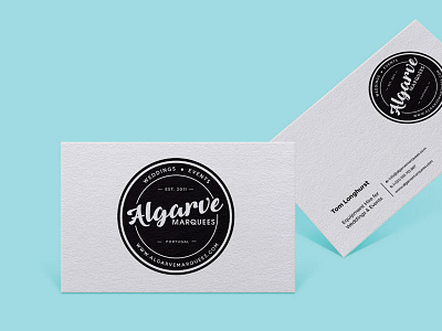 Algarve Marquees business card design