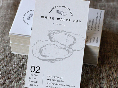 White Water Bay Business Card Designs business card