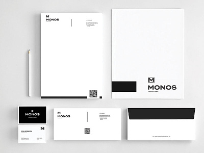 Monos Furniture Stationery branding