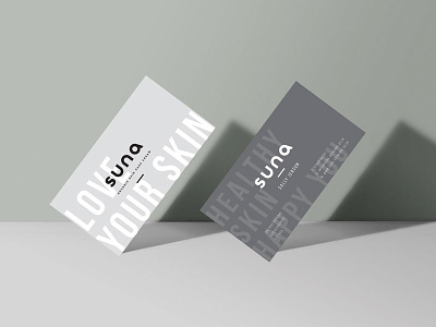 Suna Skin Care Business Cards business card design