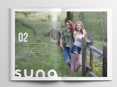 Suna Skin Care Brochure and brochure design layout