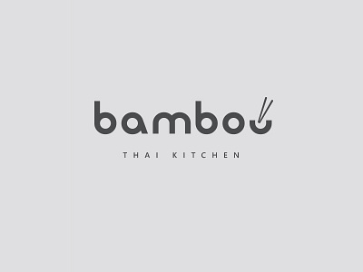 Bamboo Thai Kitchen branding design logo