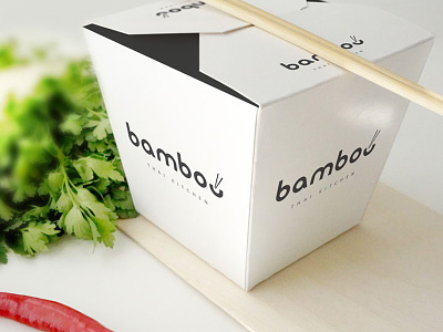 Bamboo Thai Kitchen branding business design logo