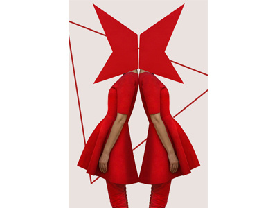 Forms fashion graphic design photography red