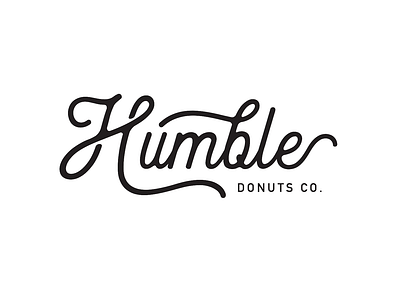 Humble Donuts Co. branding branding agency branding design design donuts donuts brand donuts logo icon illustration logo logo alphabet typography