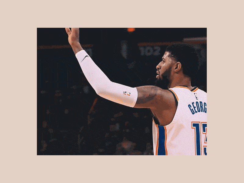 Catch the Game | Oklahoma City Thunder basketball cinematography commercial design gif gif animated gif animation marketing nba nike okc okc thunder paul george pg 13 russell westbrook sports steven adams thunder typography videography