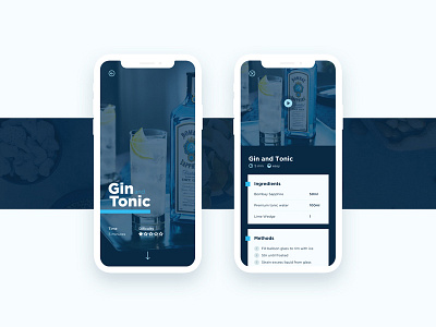 Drink & Cocktail app app apple cocktails drinks interface iphone iphone x sketch ui ux