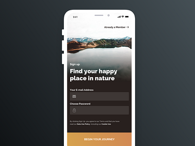 Hiking Traveling Discovery App