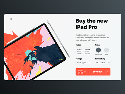 E-Commerce Shop Apple iPad 012 apple daily 100 challenge dailyui dailyui 012 design desktop ecommence idea ipad store ui ux white