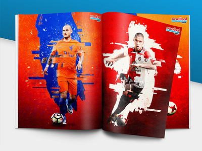 Voetbal International kids posters (part 1) design eredivisie football graphic graphic design magazine poster posters voetbal international kids