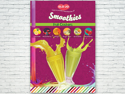 Smoothies advertise africa beverage bright colors colors food fruits ghana guideline photoshop poster poster art smoothie splash