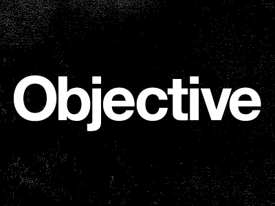 Objective helvetica logo