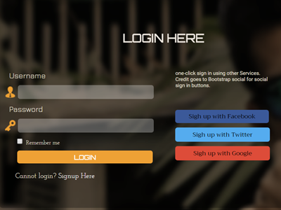 Login Signup