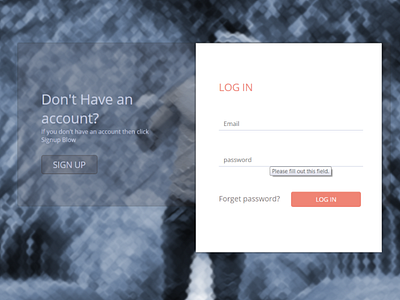 Login Page adobe photoshop css html sublime 3