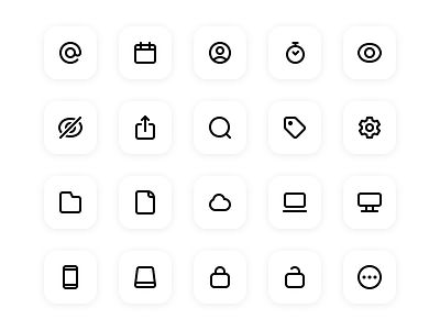 01 iconography inspiration by Koki Michiai on Dribbble