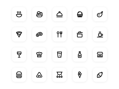 07 iconography inspiration appdesign appicon design essential food foodicon icon icondesign iconography inspiration ui uidesign