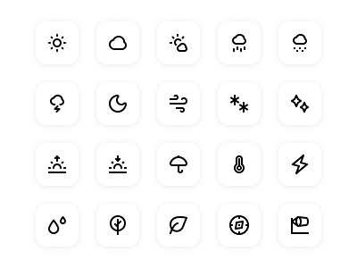 08 iconography inspiration appdesign appicon design essential homescreen icon icondesign iconography inspiration ui uidesign weather weathericon