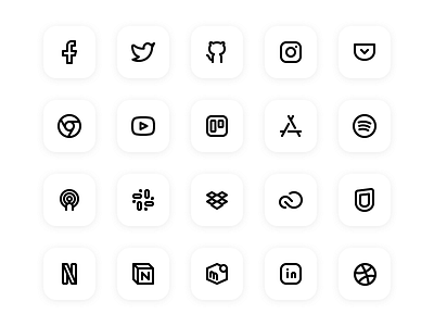 10 iconography inspiration appdesign appicon essential homescreen icon icondesign iconography inspiration social socialicon ui uidesign