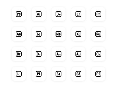 11 iconography inspiration adobe appdesign appicon essential homescreen icon icondesign iconography inspiration ui uidesign