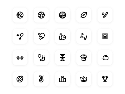 21 iconography inspiration appdesign appicon essential homescreen icon icondesign iconography inspiration sports uidesign ux