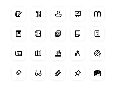 22 iconography inspiration appicon essential homescreen icon icondesign iconography inspiration stationary ui uidesign ux