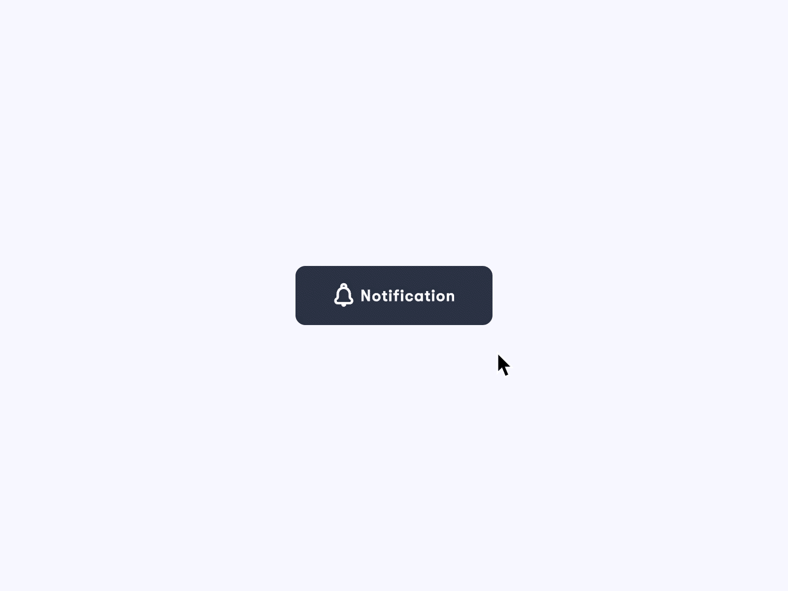 Notification button animation