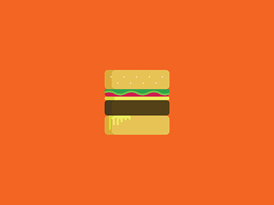 Hamburger flat hambuger icon