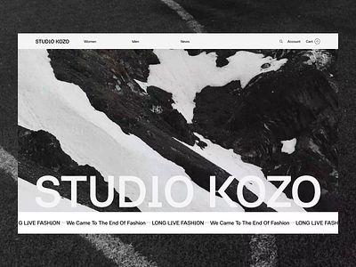 STUDIO KOZO 3d animation branding creative dark ui experience graphic design hero heromodule kozo landing landingpage logo module motion graphics product design studiokozo ui ux web