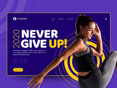 never give up 2020 never give up web design wed template