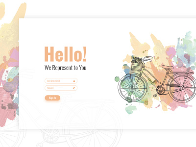 creative login page with illustration illustration design login page