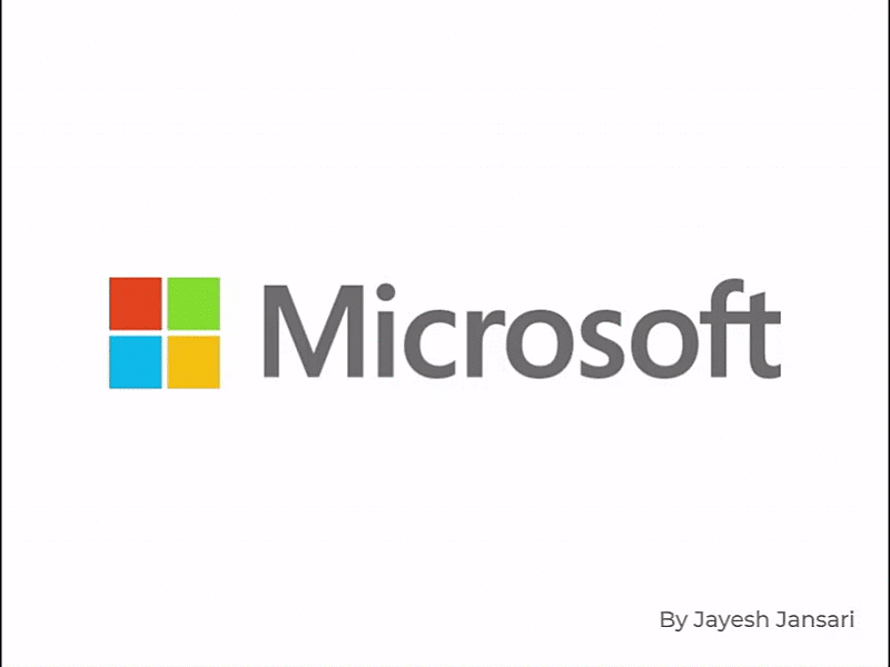 Microsoft Animated logo adobe xd animation logo