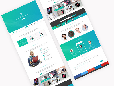 Onepage layout design onepage parallax uidesign webdesign