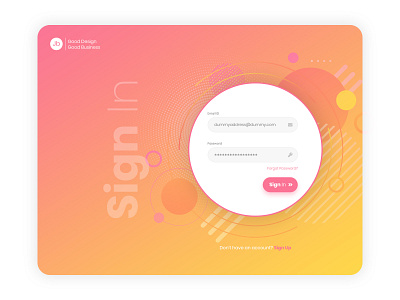 signin ui concept