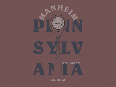 Manheim Pa Borough Mark badge design branding design graphic design history layout local small town timeless type typography