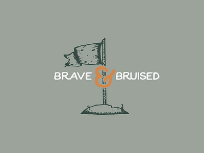 Brave & Bruised. Not either or, but both. color design designer freelance graphic design hand drawn illustration illustrator palette type typography vector