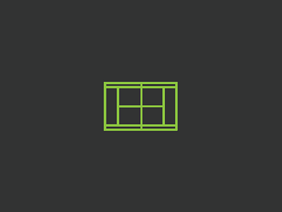 Tennis Court Icon 🎾 branding designer freelance graphicdesign icon iconography vector