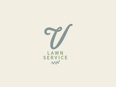 Vintage Lawn Service Logo Design