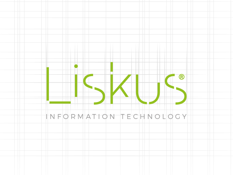 Liskus font composition id logo