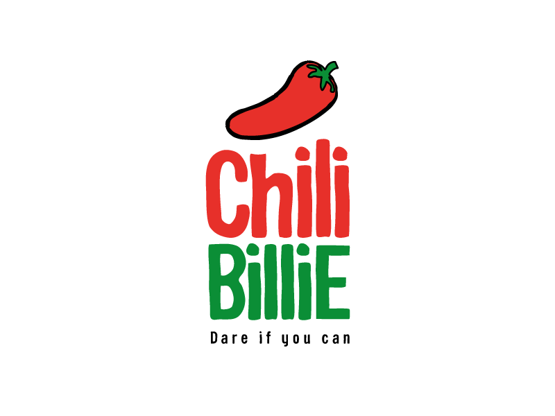Chili Billie brand chili food logo