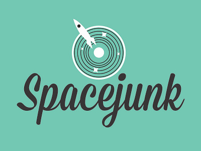Spacejunk. A logo exploration in space. design logo logo design music music logo retro