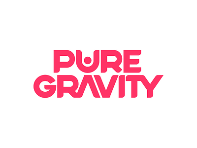 Pure Gravity Logo brand brand agency brand identity branding calisthenics design fitness identity design logo logomark logotype pink typography