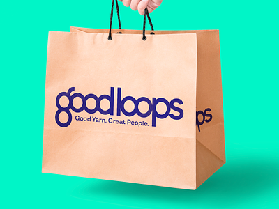 Good Loops Shopping Bag bag brand brand identity branding collateral design identity design logo logomark logotype shopping bag typography