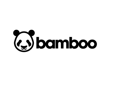 Bamboo Panda Logo bamboo black and white brand brand identity branding identity design illustration logo logomark logotype panda panda logo typography
