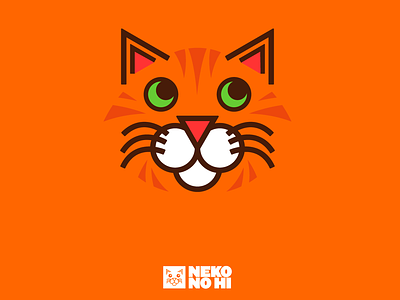 Neko No Hi Styleframe brand brand identity branding cat cats concept design feline identity design logo logomark logotype minimal minimalism minimalist minimalistic orange styleframe typography visual novel